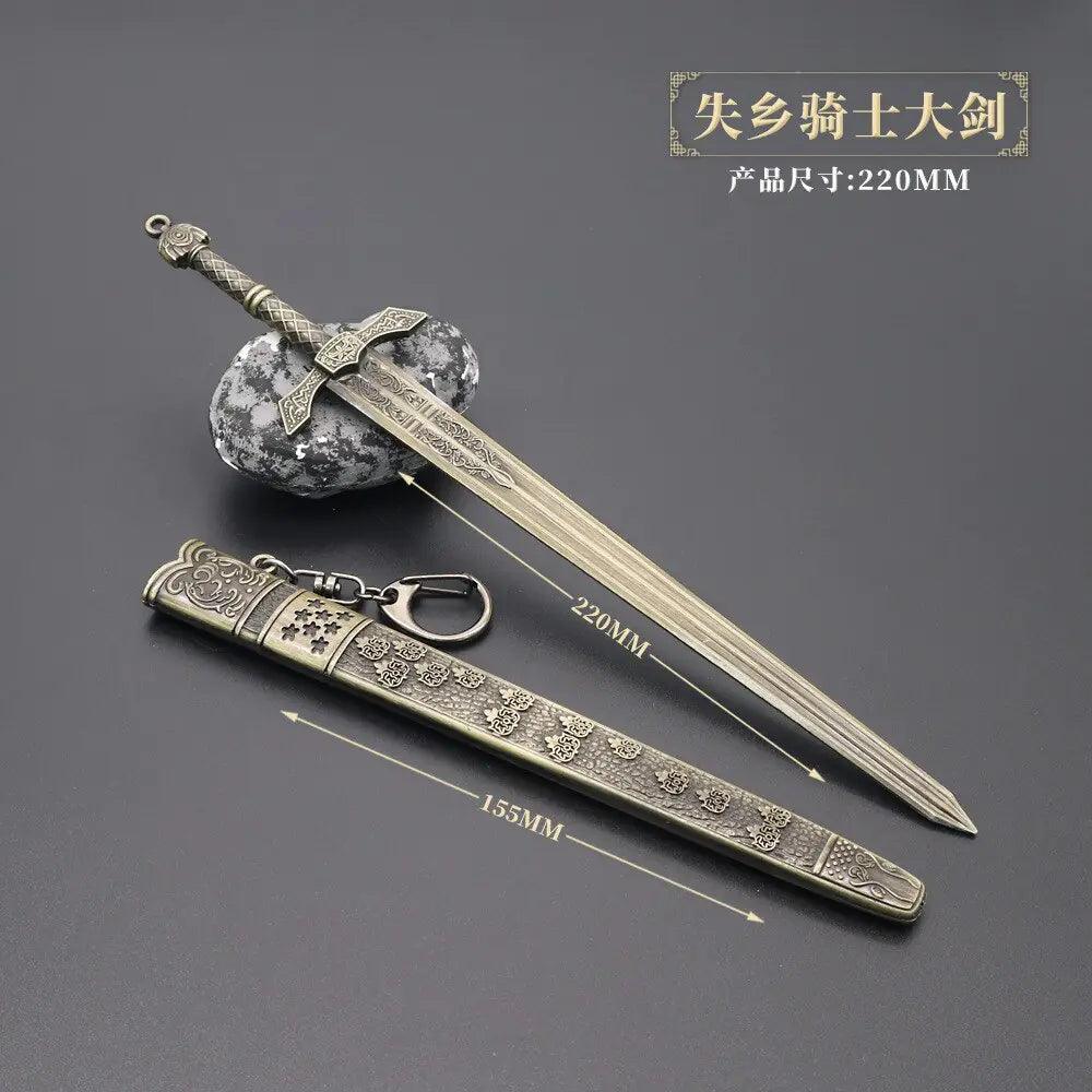 26cm Metal Elden Ring Banished Knight Famous Sword Moon - ACO Marketplace