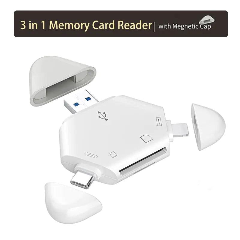 3 In 1 Memory Card Reader - ACO Marketplace