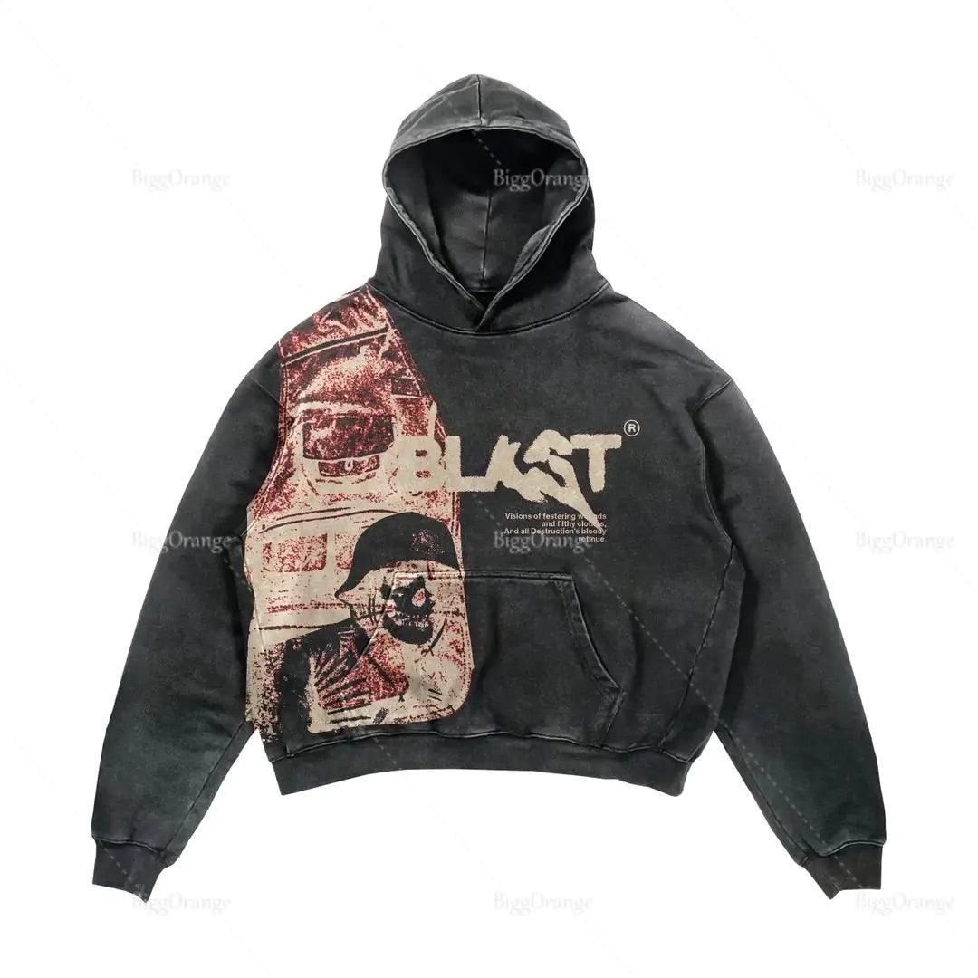 Alphabet Blast Skull Hoodie - ACO Marketplace