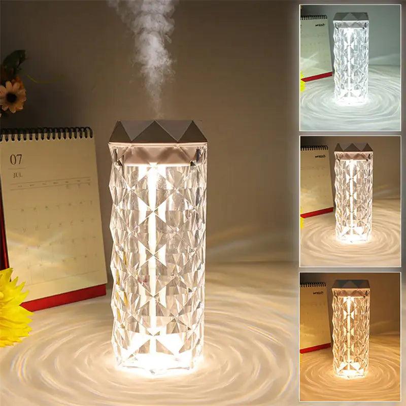 Crystal Lamp Air Humidifier Color Night Ligh - ACO Marketplace