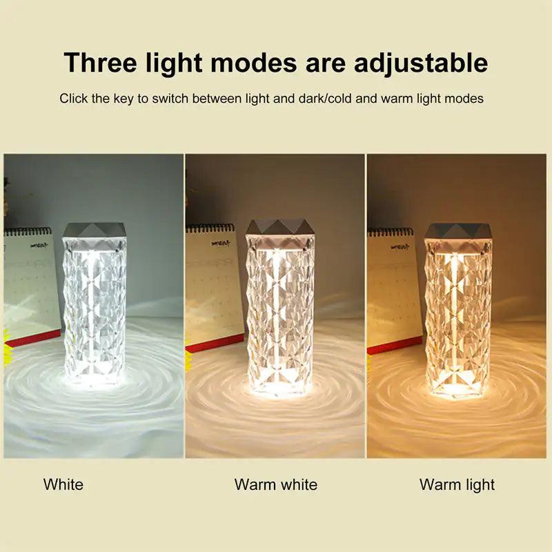 Crystal Lamp Air Humidifier Color Night Ligh - ACO Marketplace