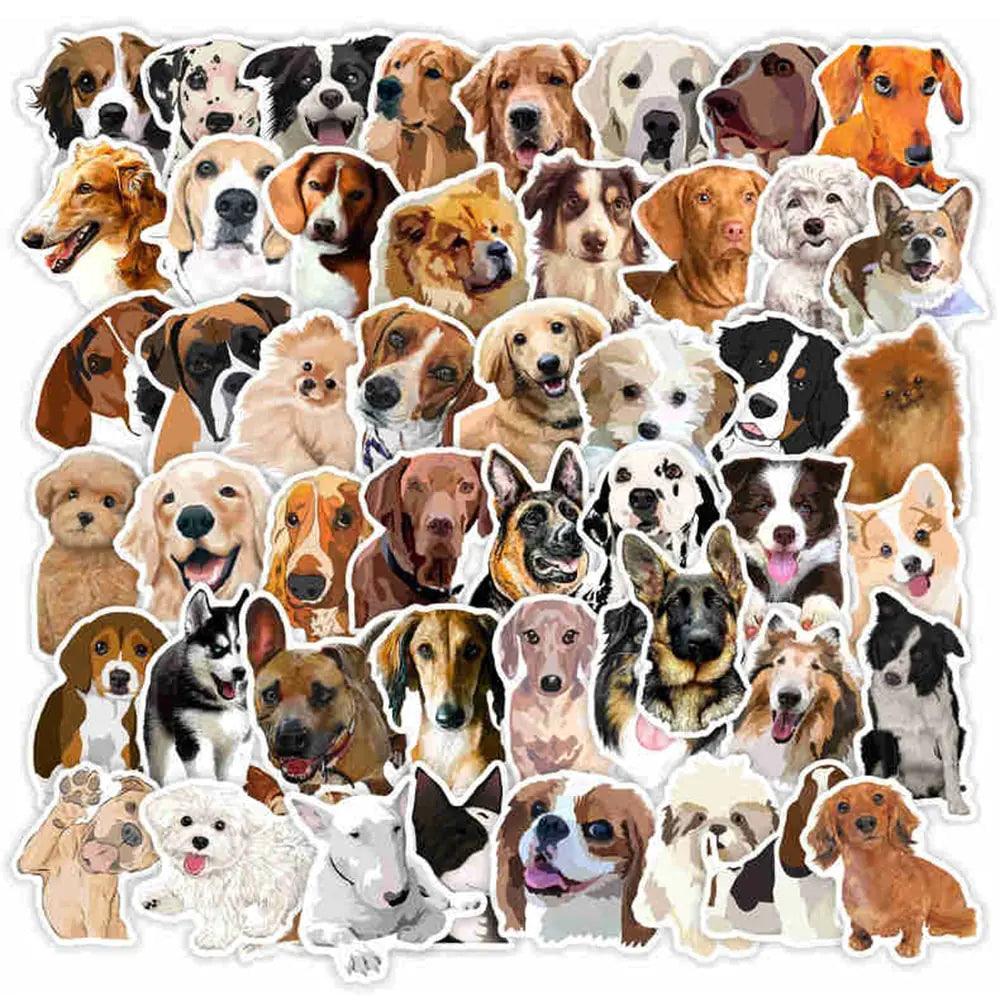 Cute Dog Cartoon Sticker Set - ACO Marketplace