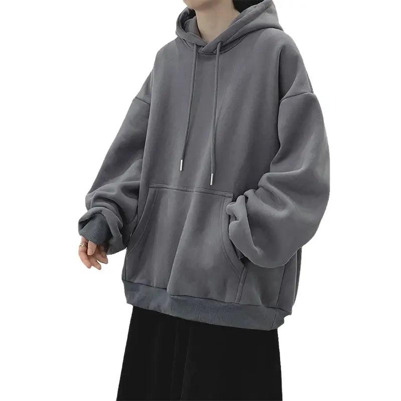 Dark Grey Y2K Hoodie Men's Sweatshirt - ACO Marketplace