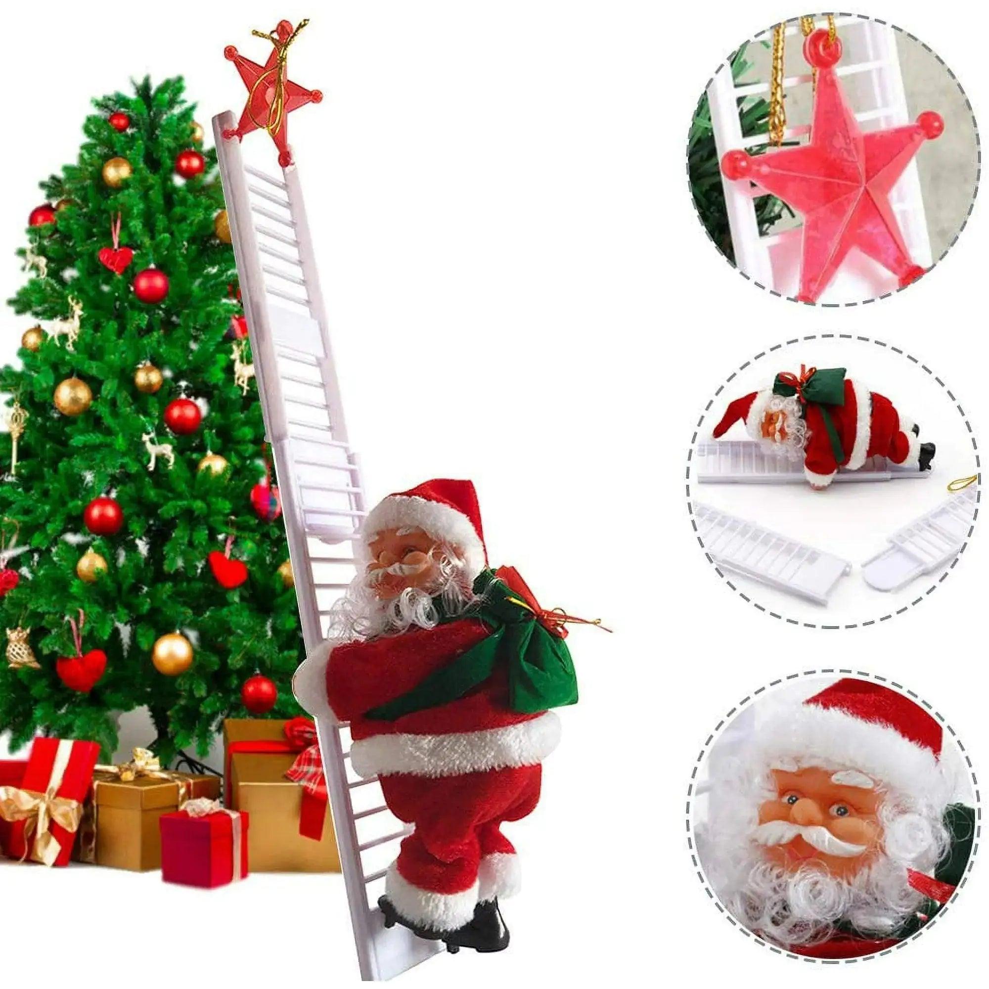 Electric Climbing Ladder Santa Claus Doll - ACO Marketplace