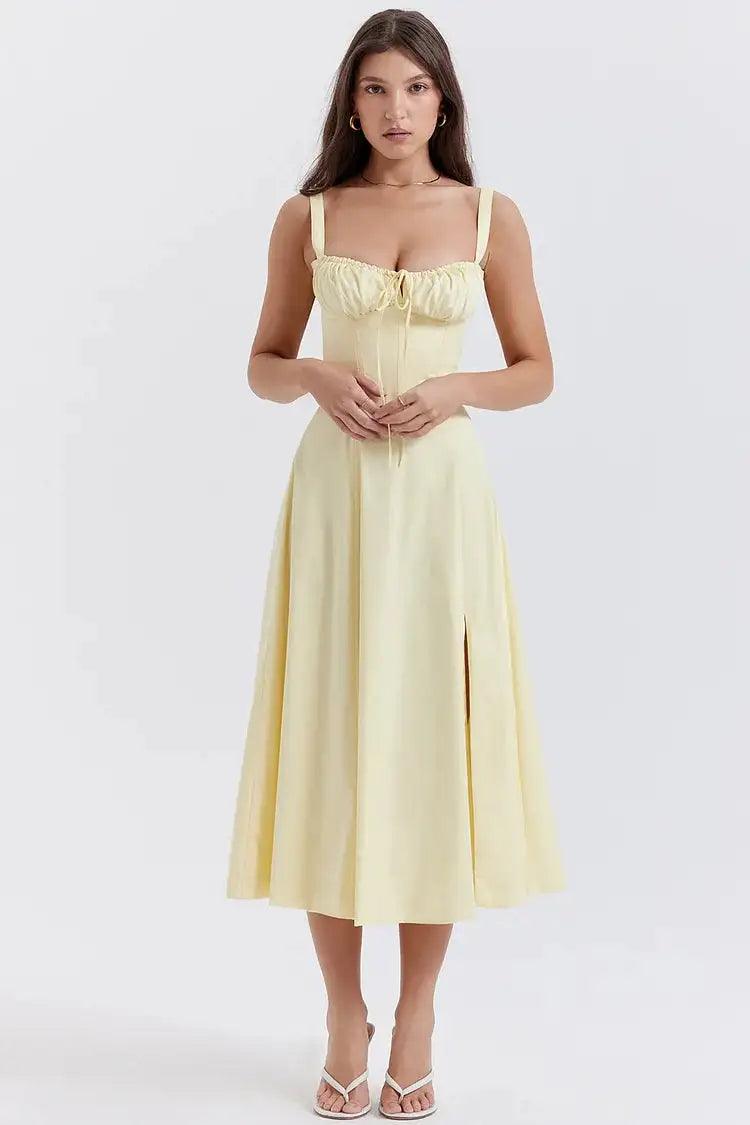 Elegant Vintage Pleated Dresses - ACO Marketplace