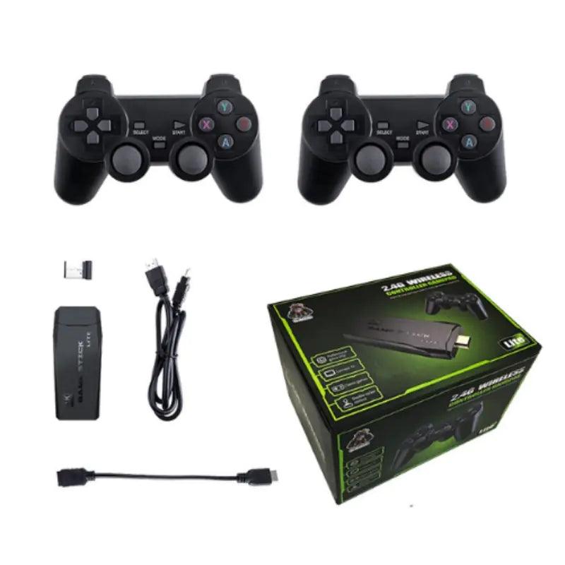 Ewwke M8 Video Game Console 2.4G Double Wireless Controller Game Stick 4K 10000 Games 64GB Retro Games - ACO Marketplace