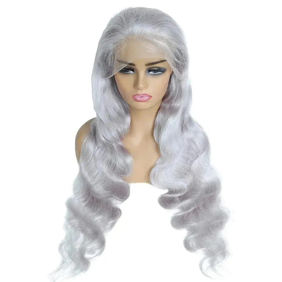 Grey Body Wave Lace Front Wig - ACO Marketplace