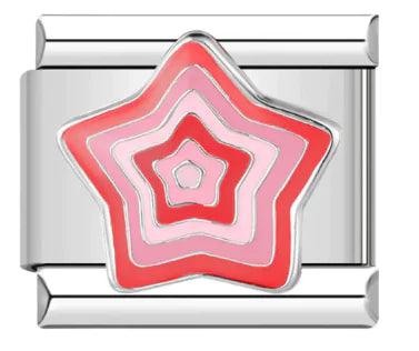 Growing Star (Red) Square Bead Charm Links - ACO Marketplace