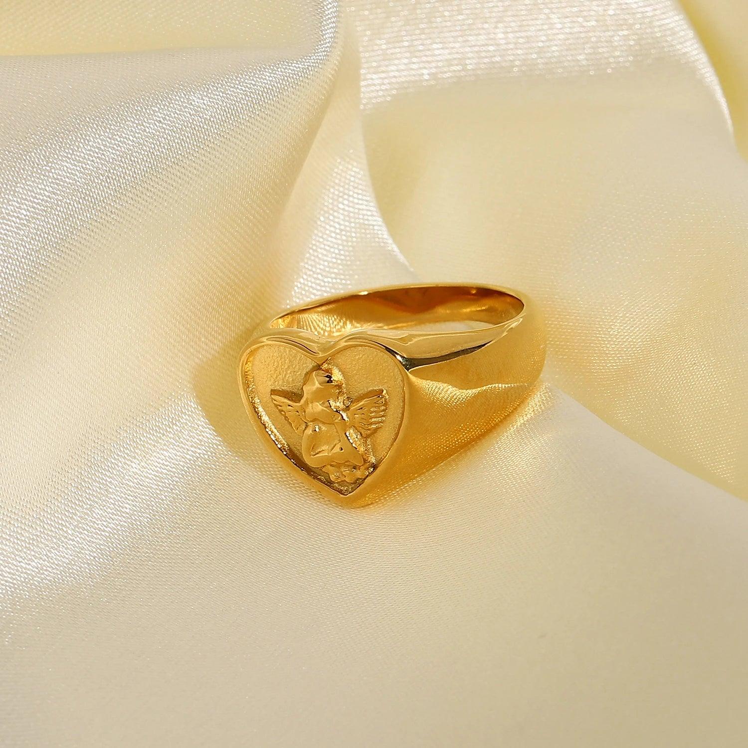 Heart-shaped Angel Rings for Women - ACO Marketplace
