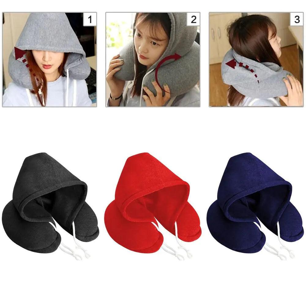 Hooded Travel Neck Pillow - ACO Marketplace
