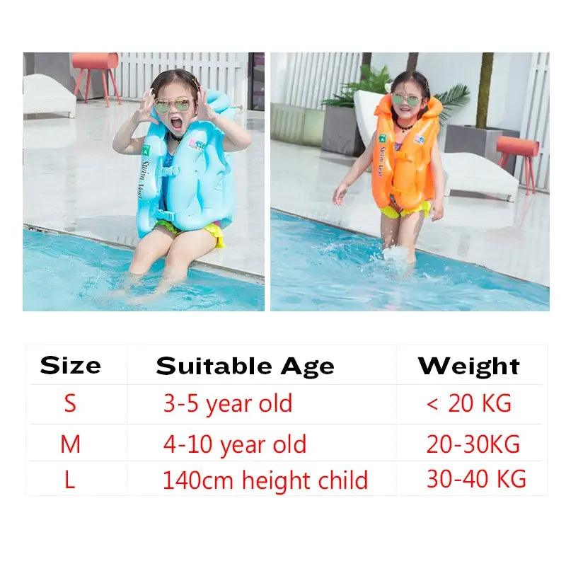 Inflatable Life Vest Baby Swimming Jacket - ACO Marketplace