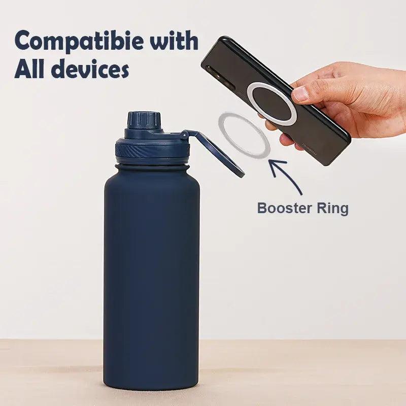 Insulated Water Bottle With Phone Holder - ACO Marketplace
