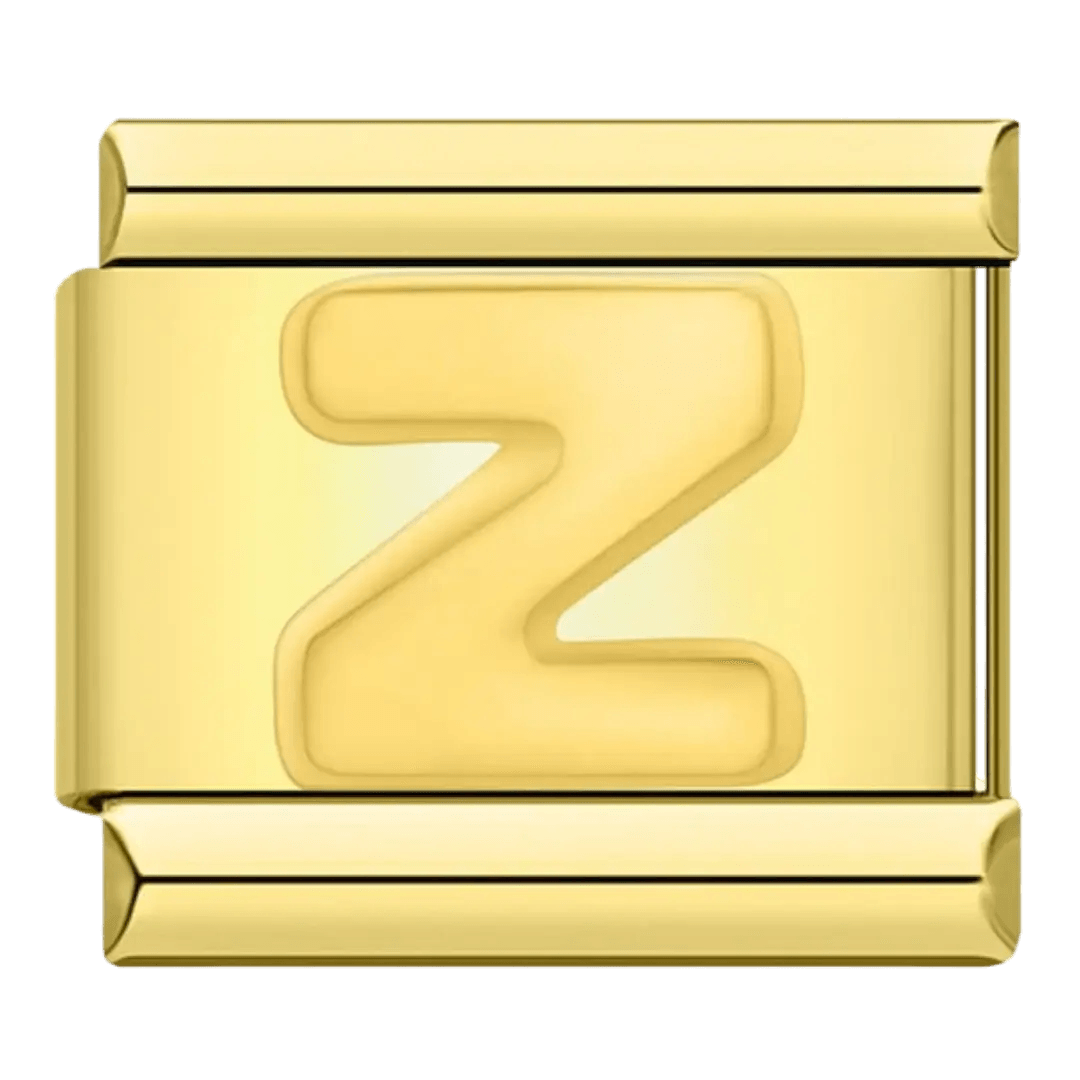 Italian Charms Bracelet A-Z Letter Custom DIY Letter Z - ACO Marketplace