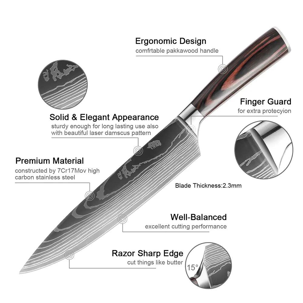 Japanese Cleaver Knife Set - ACO Marketplace