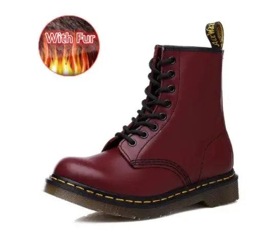 Leather Boots with Thick Soles - ACO Marketplace