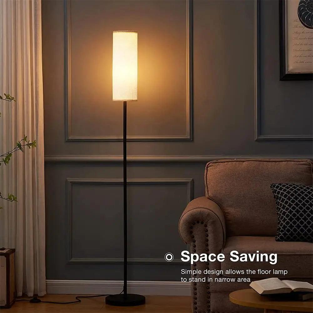LED Floor Lamp with Linen Lampshade - ACO Marketplace
