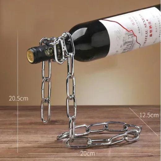 Magical Suspension iron Chain Wine Racks One Bottle - ACO Marketplace