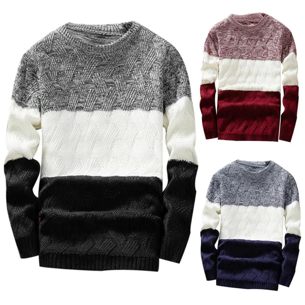 Men Autumn Sweaters O Neck Long Sleeve - ACO Marketplace