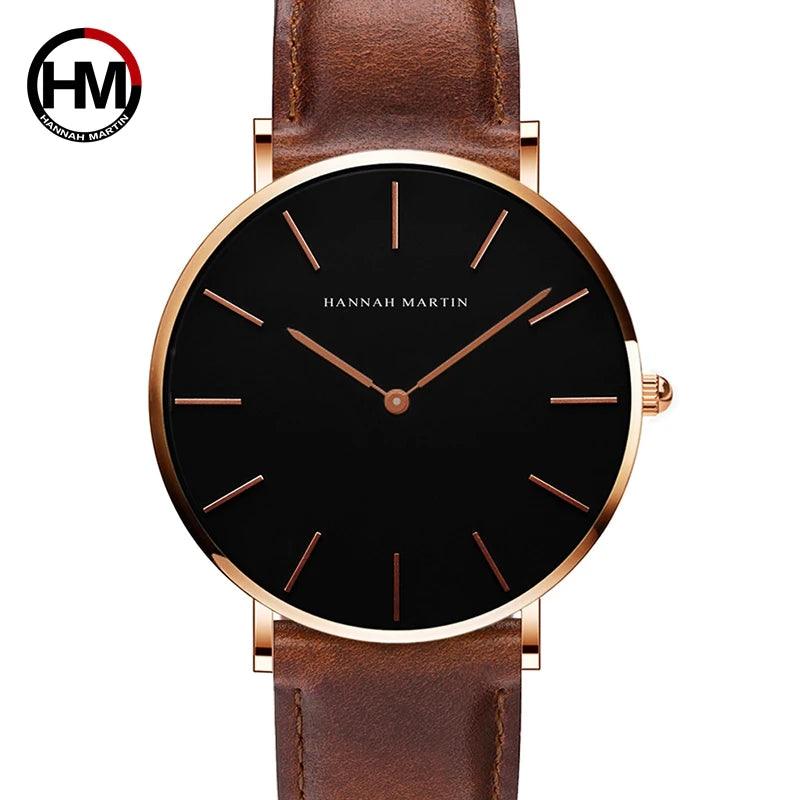 Men's Full Black Slim Simple Unisex Wristwatch - ACO Marketplace