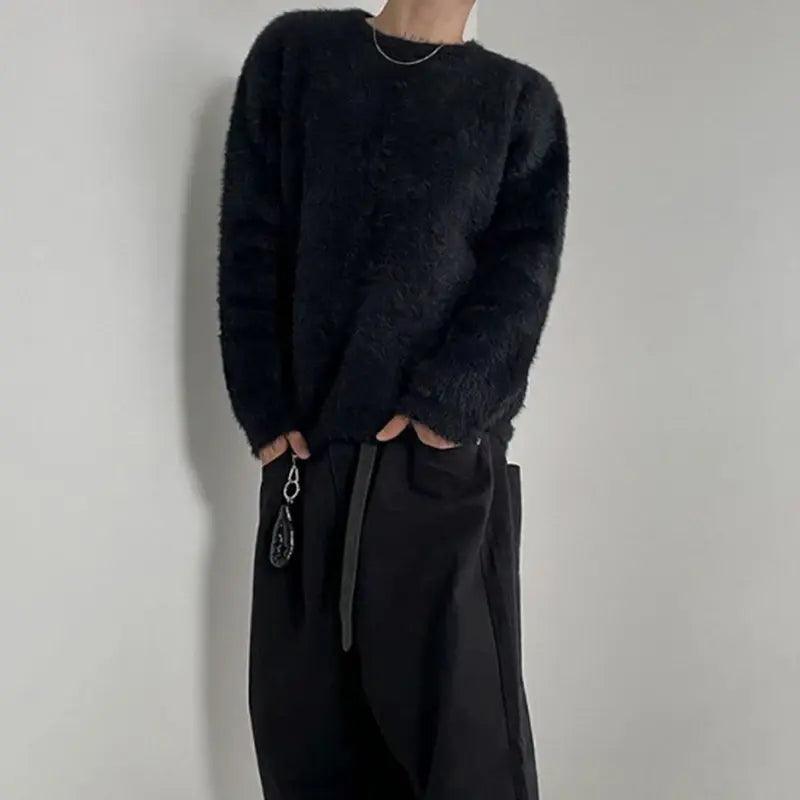 Men's Mink Wool Knit Pullover - ACO Marketplace