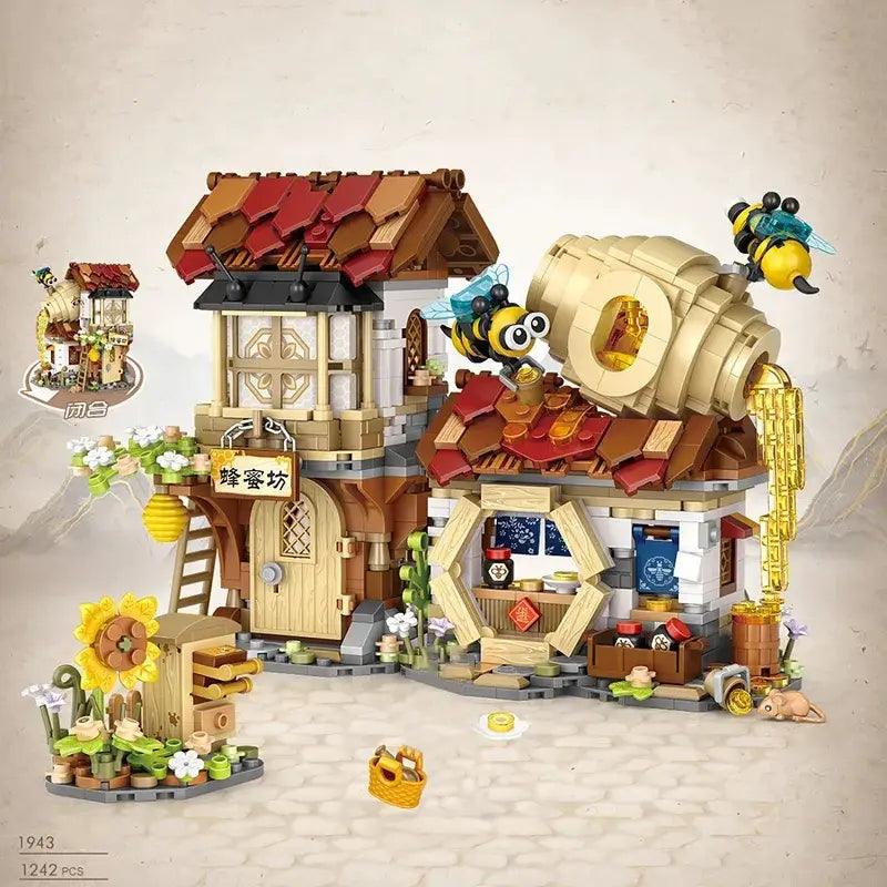 Mini Street View Bee Shop Building Blocks Toy - ACO Marketplace