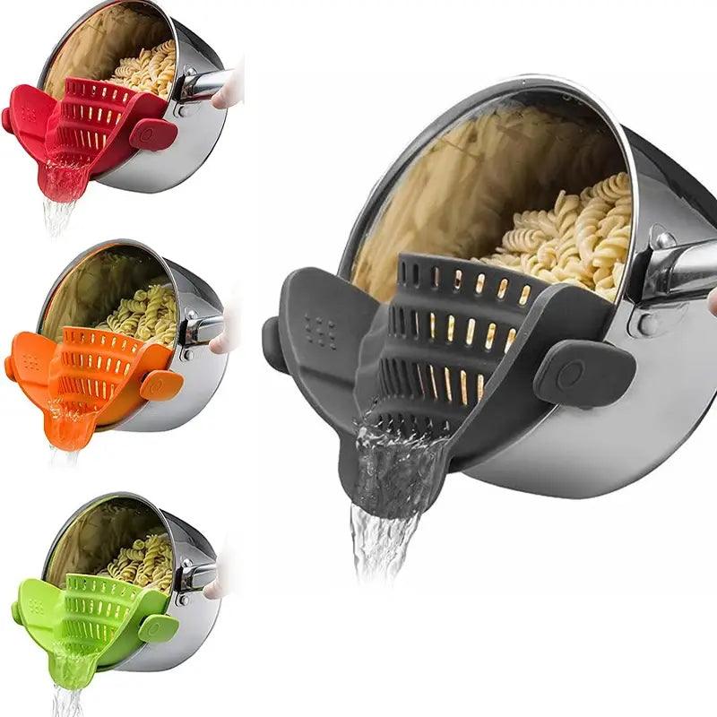 Multi-Functional Silicone Clip-On Strainer - ACO Marketplace