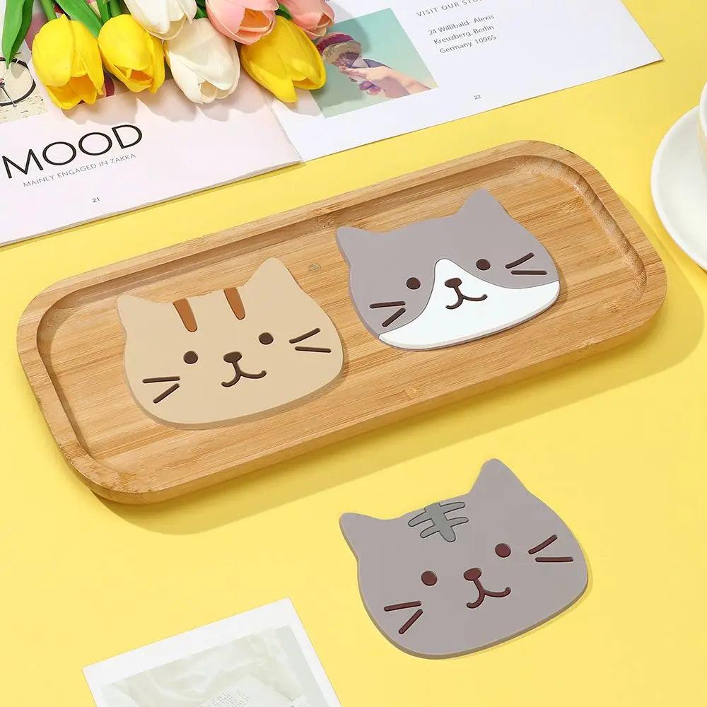 Non-slip Cat Shaped Silicone Cup Mat Holder - ACO Marketplace