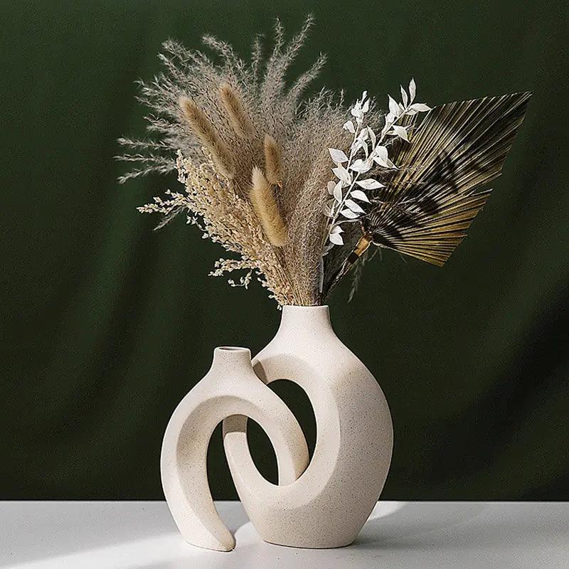 Nordic Ceramic Interlock Vase - ACO Marketplace