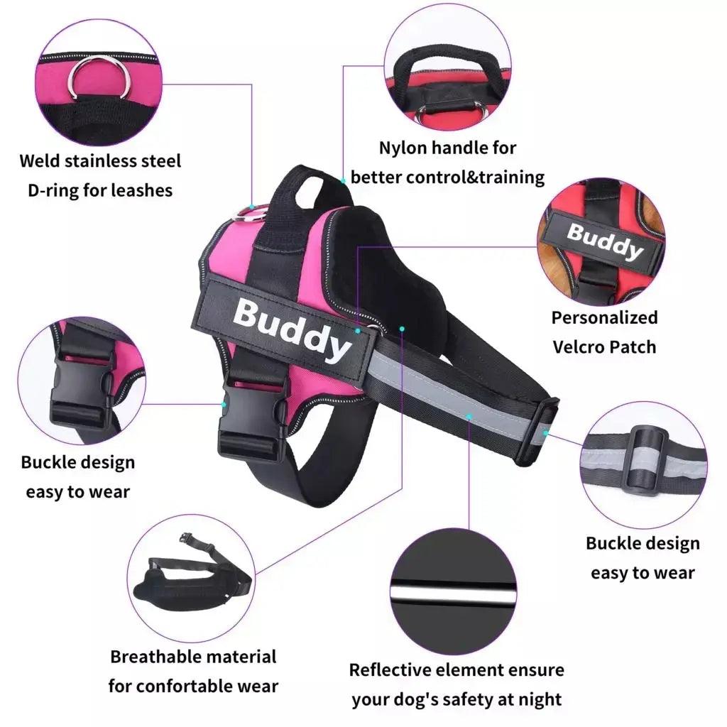Personalized Breathable Pet Harness Vest - ACO Marketplace