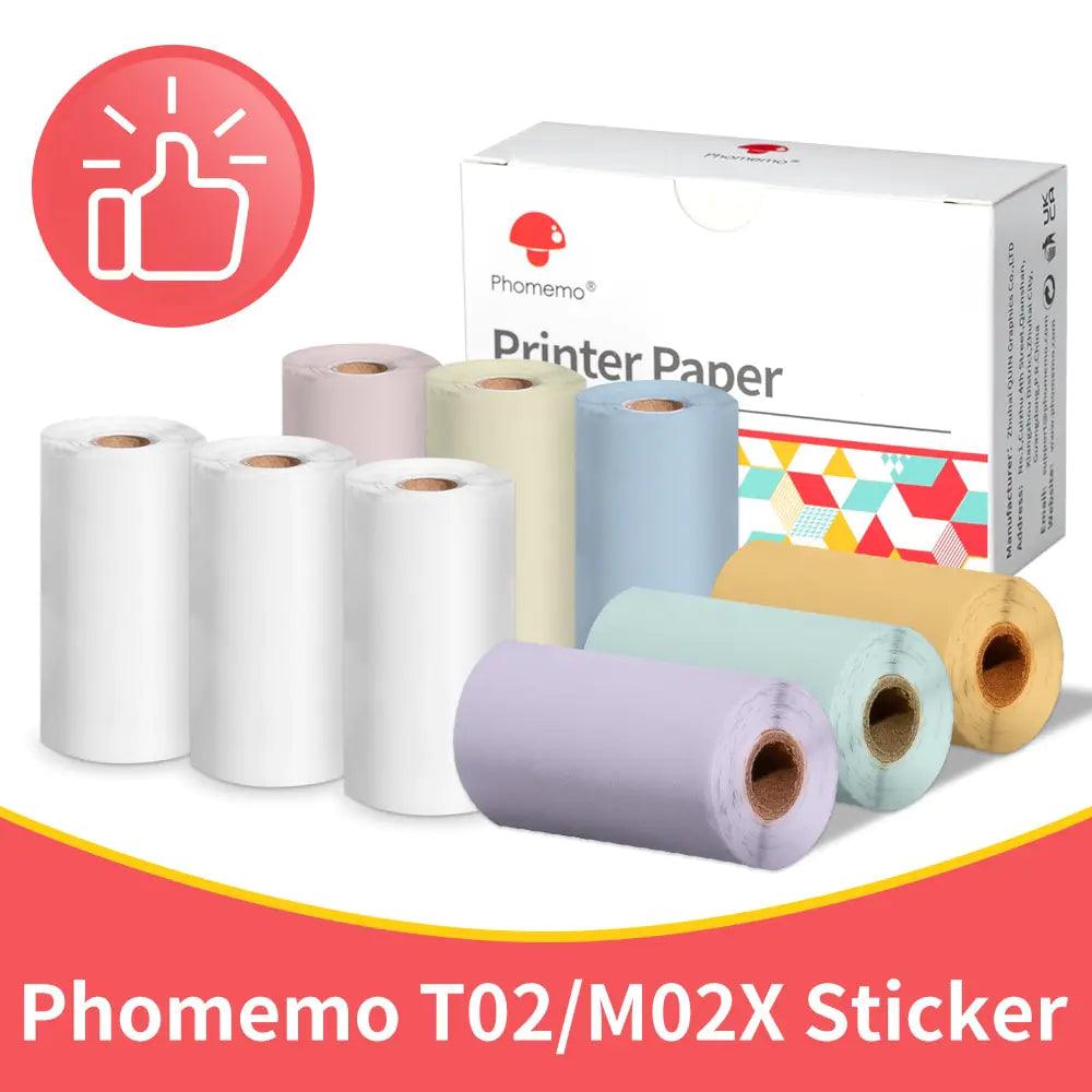 Phomemo Thermal Paper Sticker Rolls - ACO Marketplace