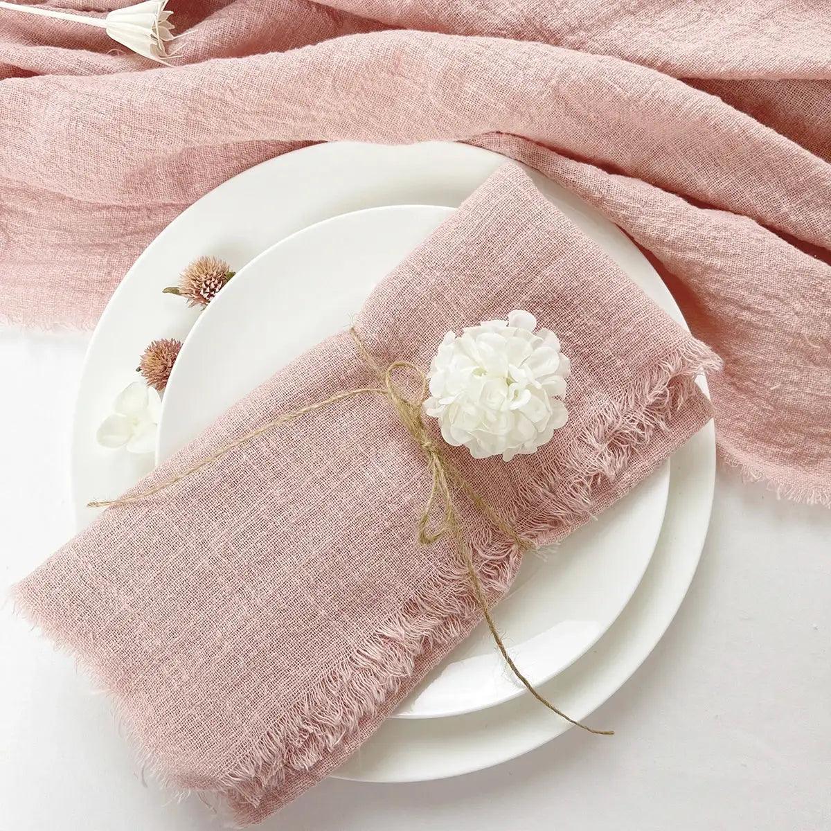 Pink Gauze Cotton Napkin - ACO Marketplace
