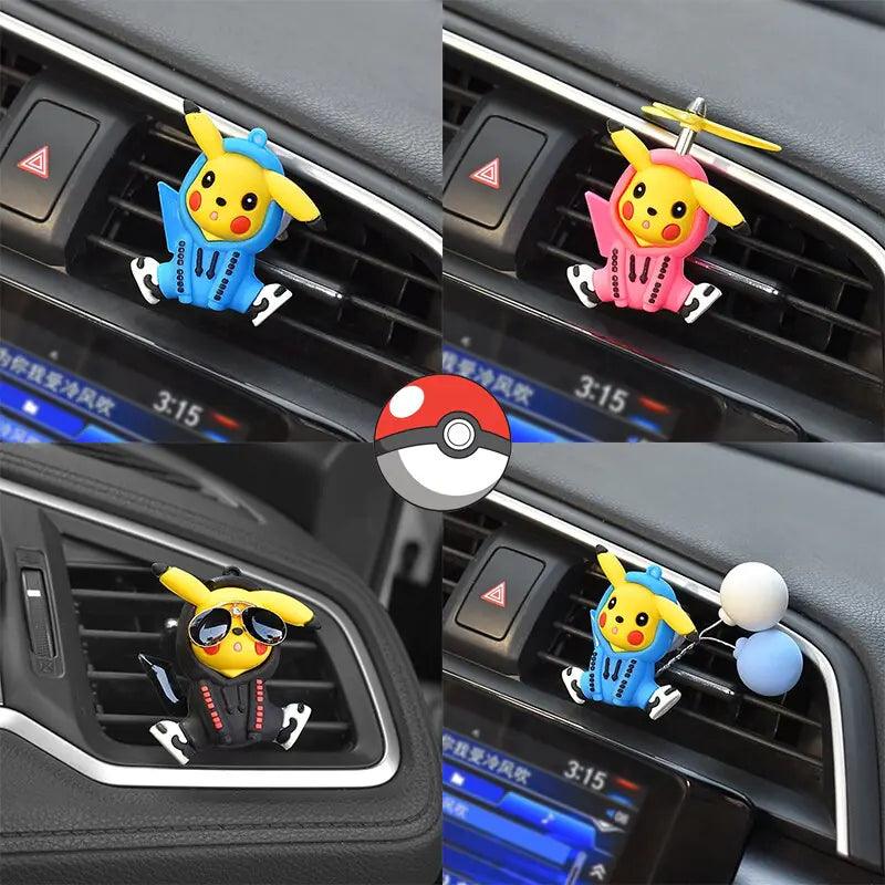 Pokemon Pikachu Car Aromatherapy Clip Cute Anime Doll Car - ACO Marketplace