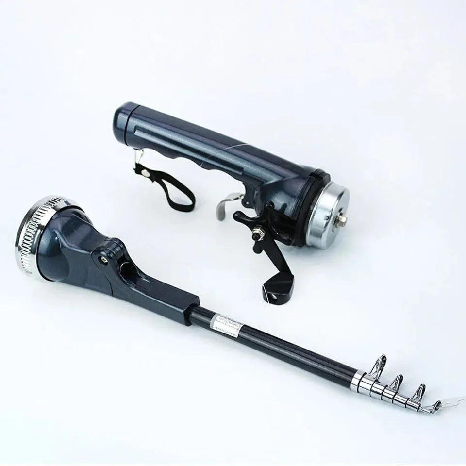Portable Folding Telescopic Fishing Rod with Stainless Steel Built-in Reel - ACO Marketplace