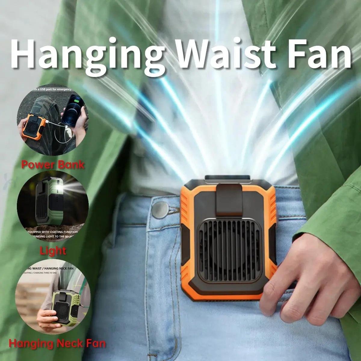 Portable Waist Fan with USB Rechargeable Design - ACO Marketplace