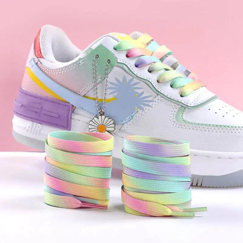 Rainbow Gradient Flat Shoelaces Pair - ACO Marketplace