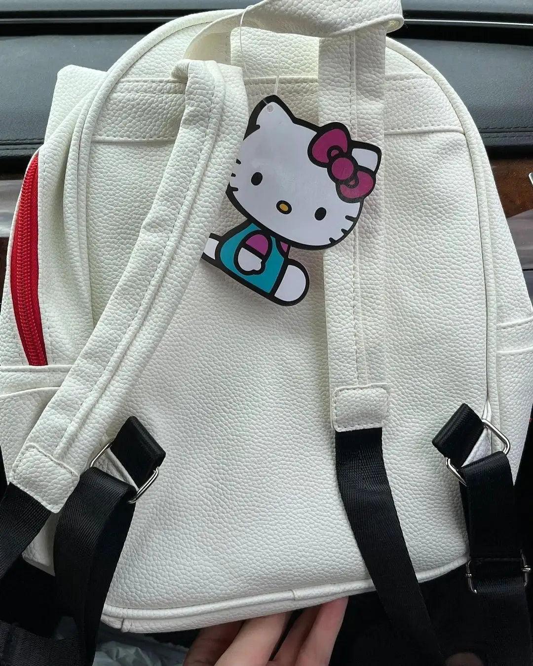 Red White Bow Backpack Bag - ACO Marketplace