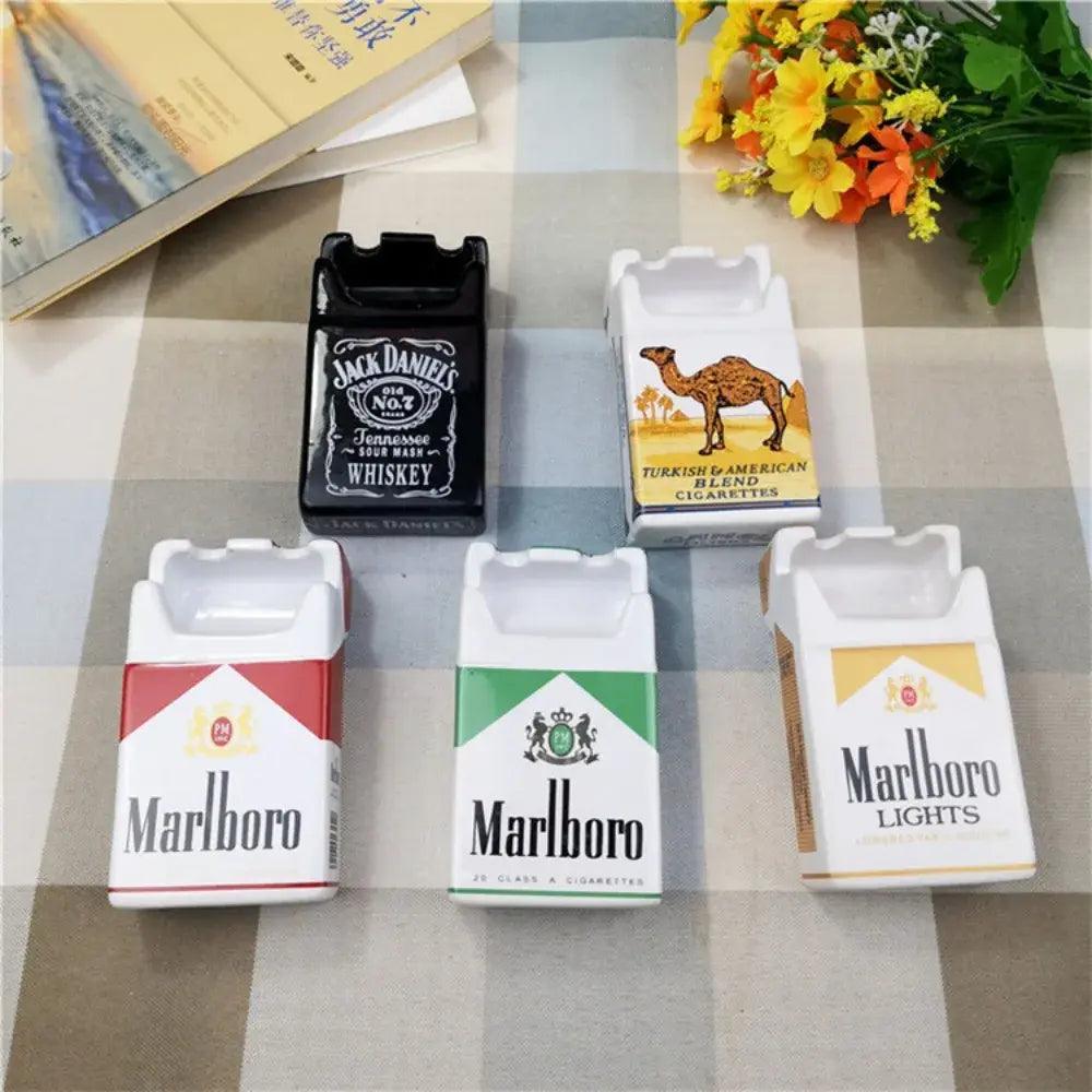 Retro Ceramic Cigarette Case Ashtray - ACO Marketplace
