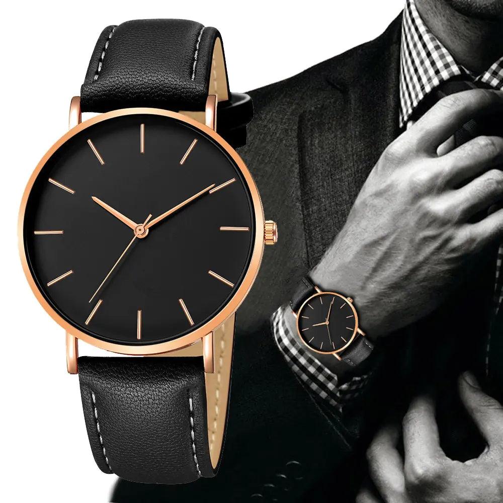 Simple Leather Men's Luxury Watches - ACO Marketplace