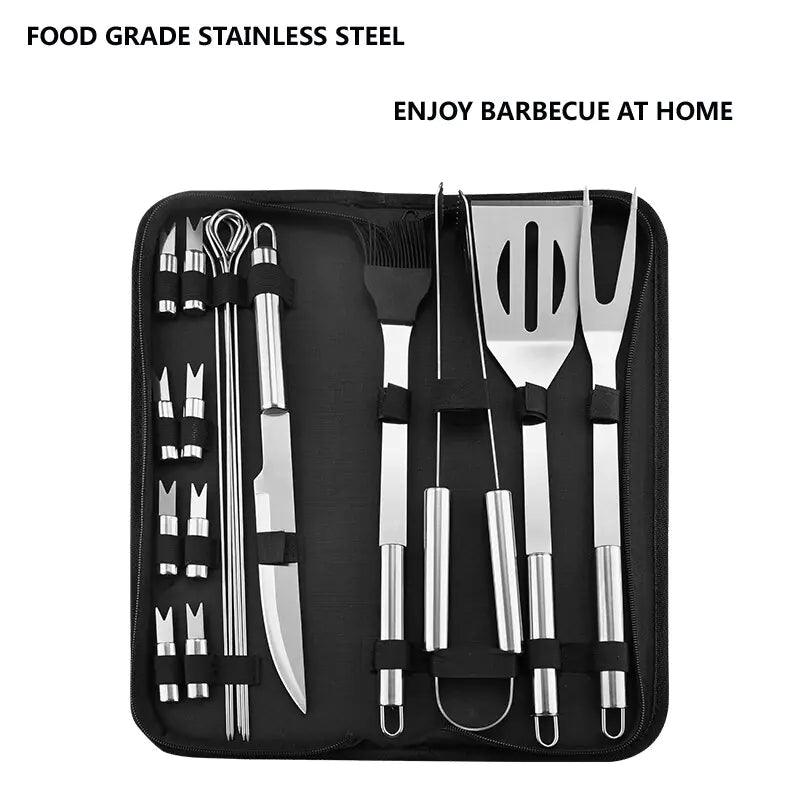 Stainless Steel BBQ Tools Set - ACO Marketplace