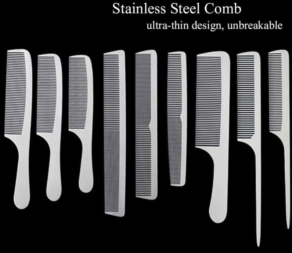 Stainless Steel Silver Barber Comb - ACO Marketplace