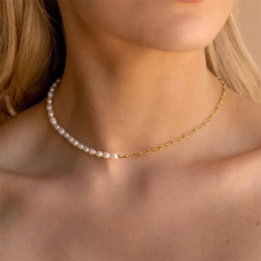 Sterling Silver French Millet Pearl Choker - ACO Marketplace