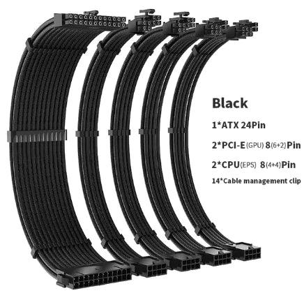 Teucer Tc-35 Psu Extension Cable Kit Black - ACO Marketplace