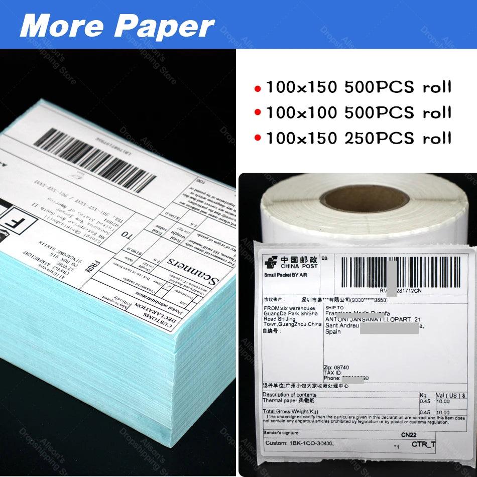 Thermal Label Paper Stand Sticker Rolls - ACO Marketplace