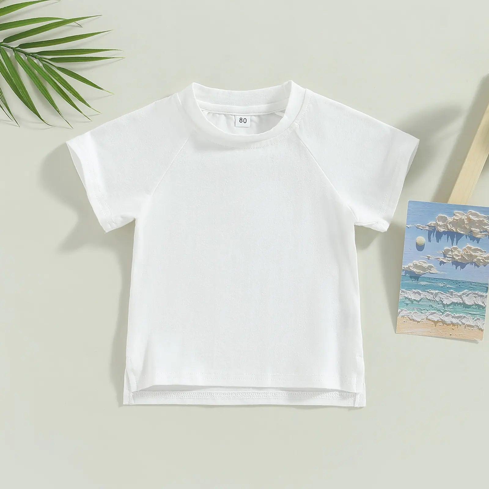 Toddler Kids Baby Girls Boys Summer Casual Tops - ACO Marketplace