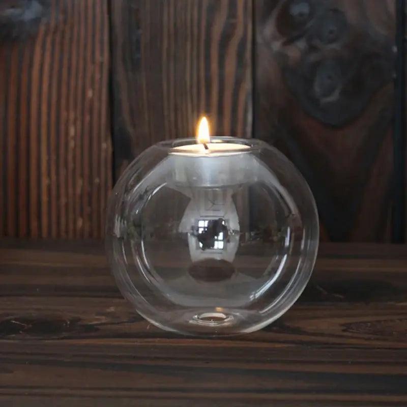 Transparent Glass Candle Holder - ACO Marketplace