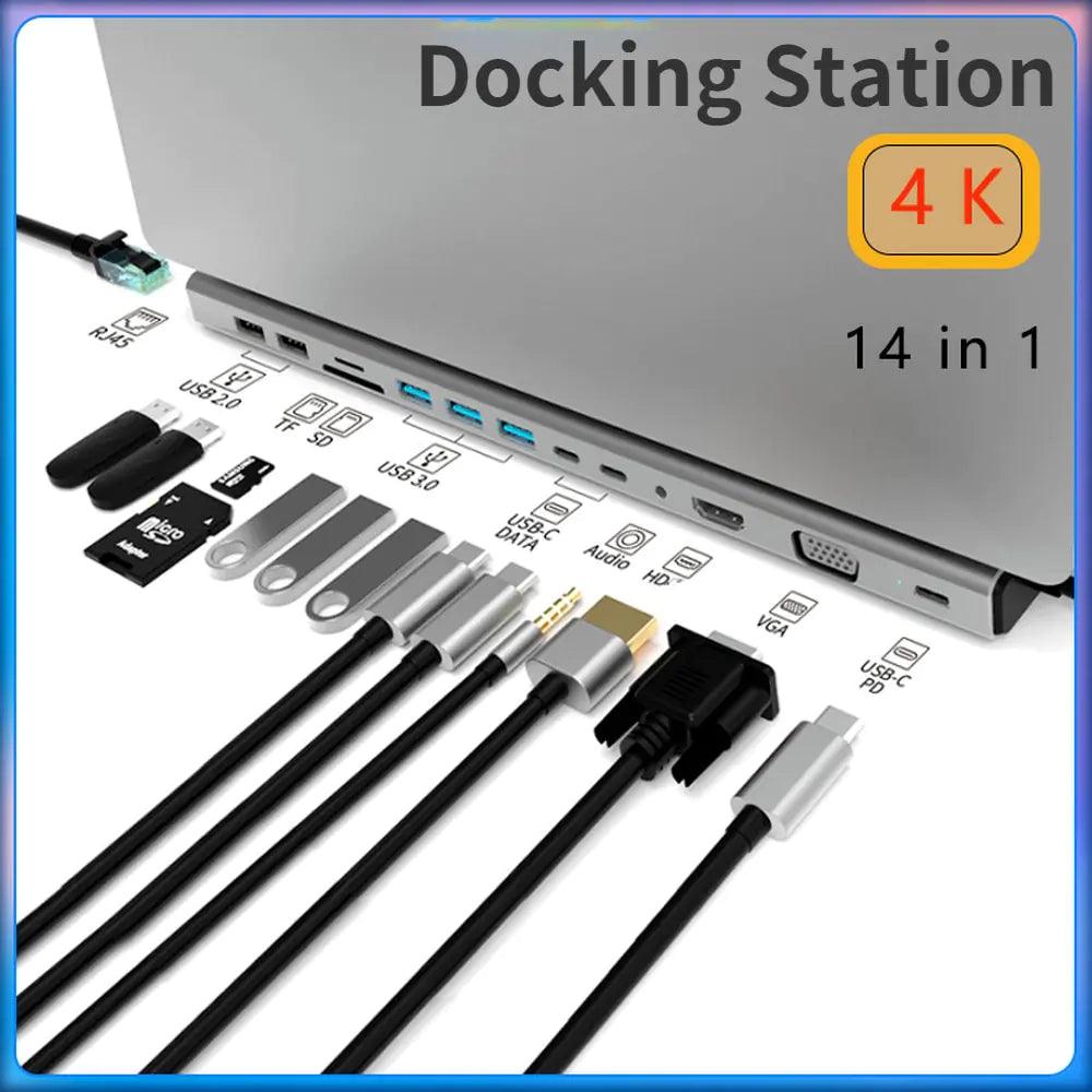 USB C Laptop Docking Station HUB - ACO Marketplace