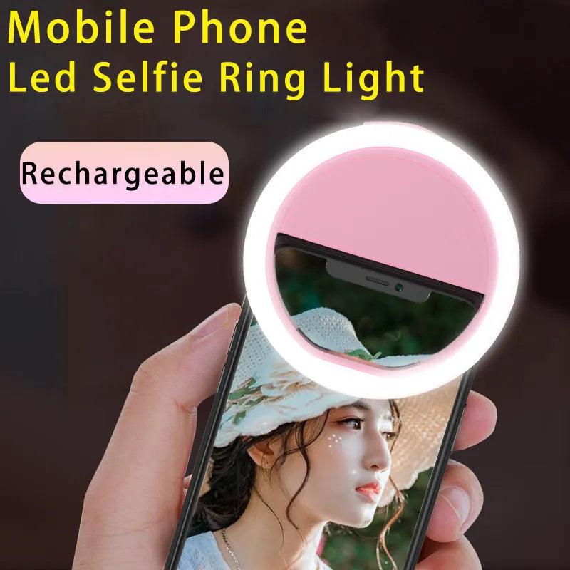USB Rechargeable Led Selfie Ring Light Mobile Phone - ACO Marketplace