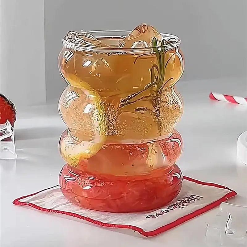 Wave-shaped Glass Cup Set - ACO Marketplace