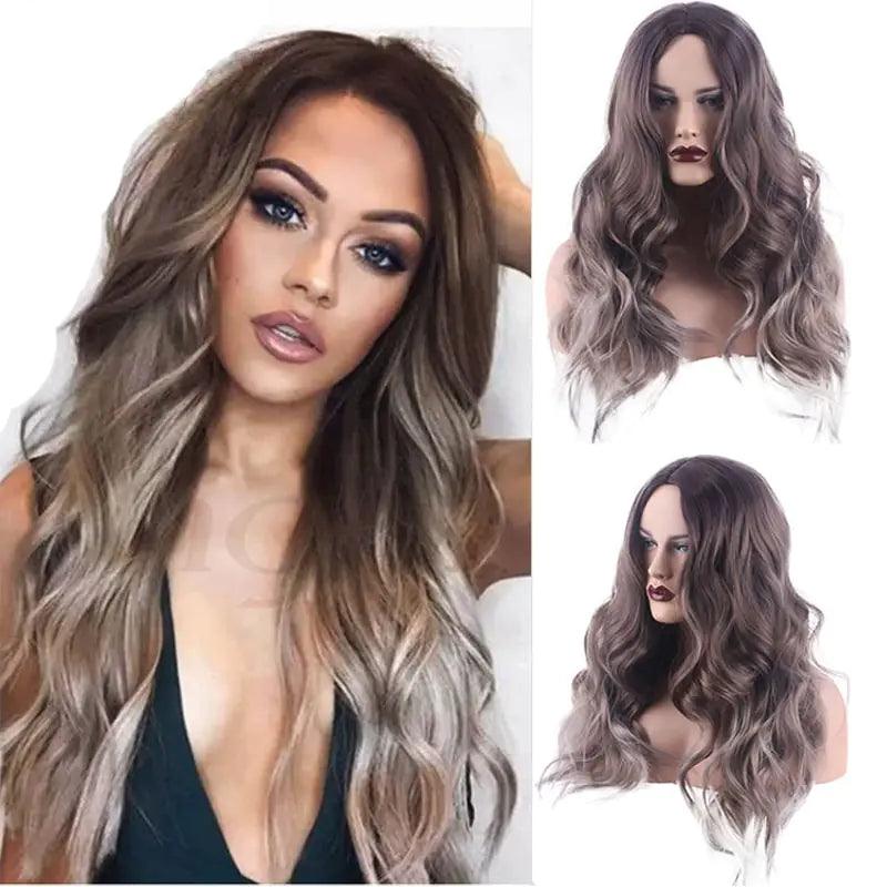 Wavy Middle Part Wigs - ACO Marketplace