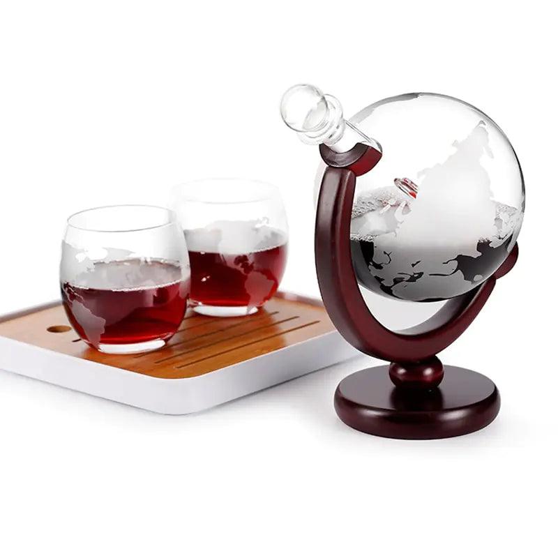 Whiskey Decanter Globe Wine Aerator Glass Set - ACO Marketplace